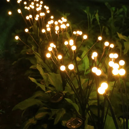 LED Solar-Powered Firefly Lights – Outdoor Swaying Wind Dancing Solar Garden Lamps