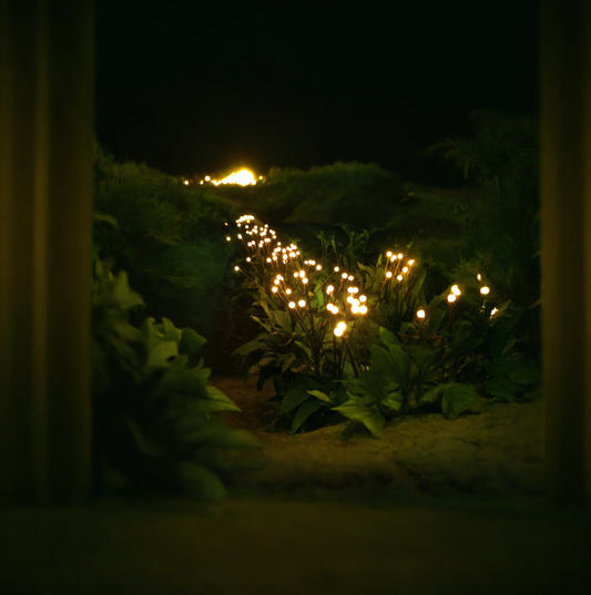 LED Solar-Powered Firefly Lights – Outdoor Swaying Wind Dancing Solar Garden Lamps