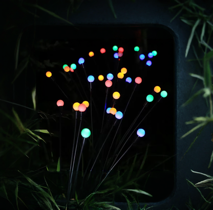 LED Solar-Powered Firefly Lights – Outdoor Swaying Wind Dancing Solar Garden Lamps